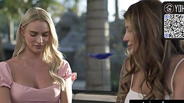 Two blond pawgs love strenuous face porking and cunt licking