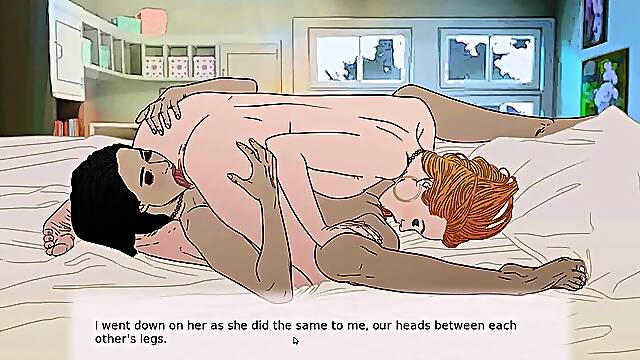 Mom with big boobs goes bad in French comic sex fun