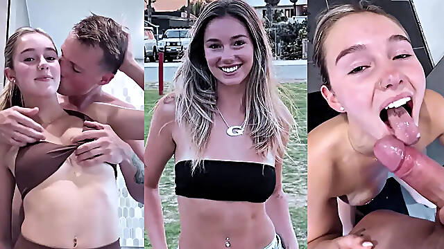 Sexy teen Elle Alexandra in kinky home sex tape