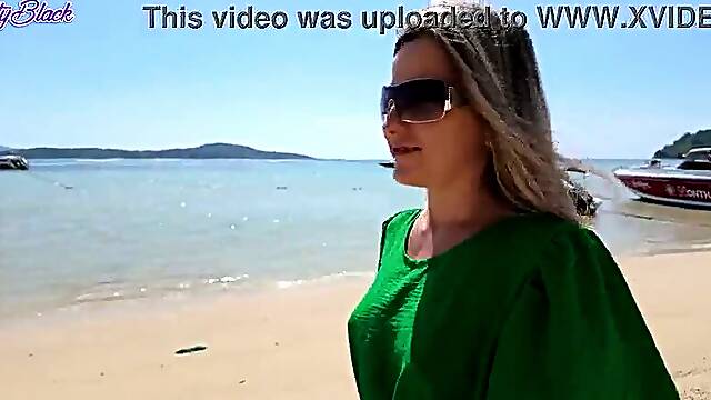 Milf Enjoys Remote Controlled Vibrators While Out For a Walk