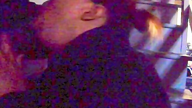 Nerdy neighbour with large boobs loud unfathomable mouth and facial