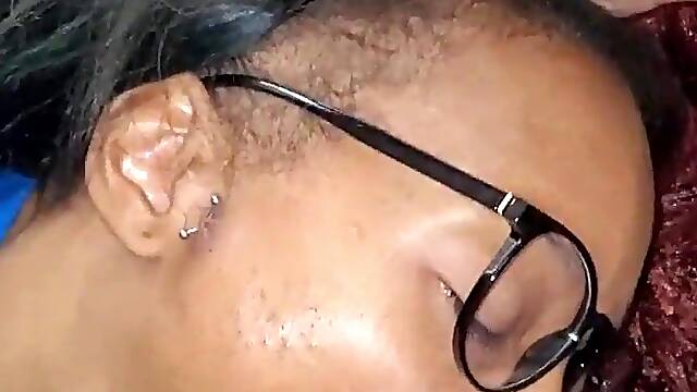 Black wench receives facial