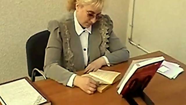 Massive Breasts Russan Teacher screwing with Student-Last exem