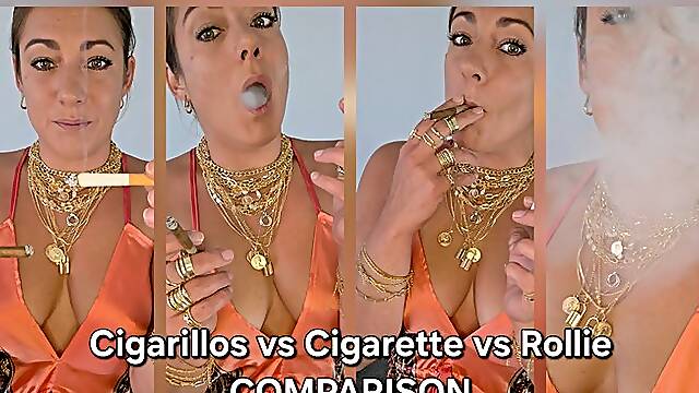 Comparison-Cigarillo vs Cigarette vs Rollie