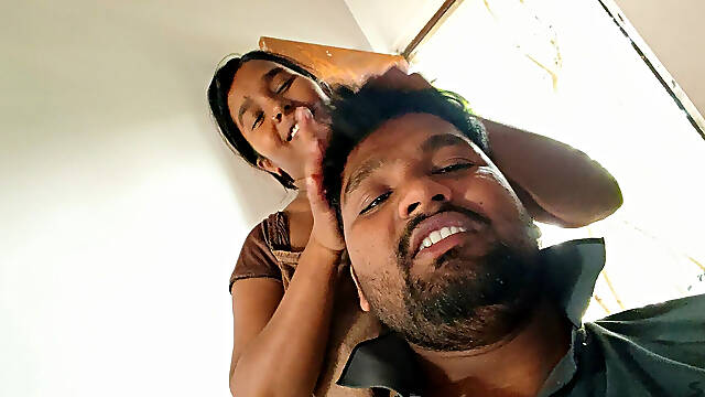Slowly Kissed Bhabhi's Big Beautiful Boobs in the Desi Massage Center - Desi Bhabhi Boobs Suking Tamil Boy