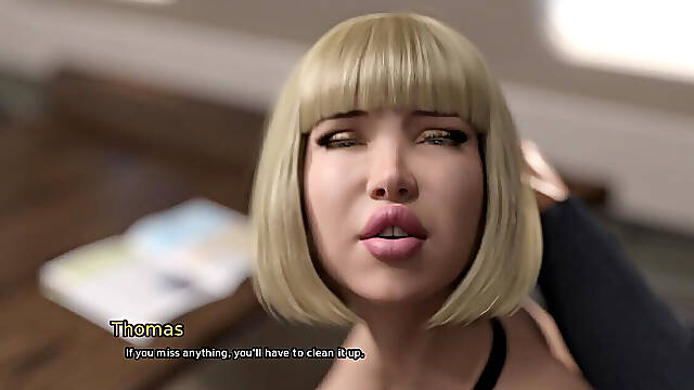 Grandma's House - Gameplay - Roleplay - Big Ass Wife Sucks Cock in Front of Cuck Husband in Plane